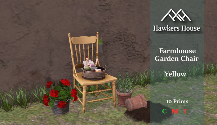 *HH* Farmhouse Garden Chair Yellow