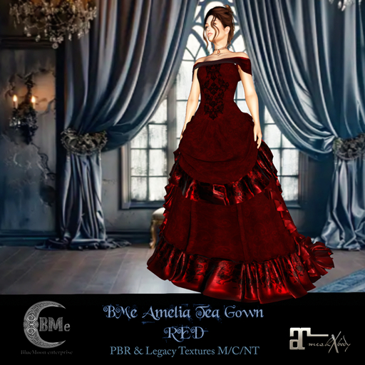 BMe Amelia Tea Gown RED LaraX