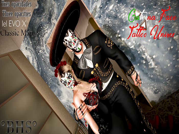 ::BHS:: Catrina Face Unisex Tattoo