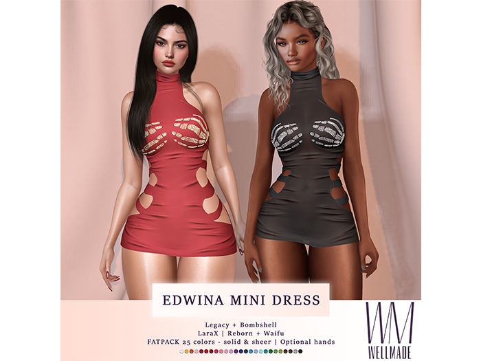 [WellMade] Edwina Mini Dress