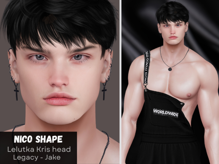 -[Stanley] Nico Shape Kris - Lelutka Kris Head Evox