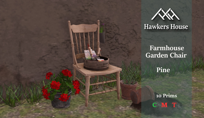 *HH* Farmhouse Garden Chair Pine