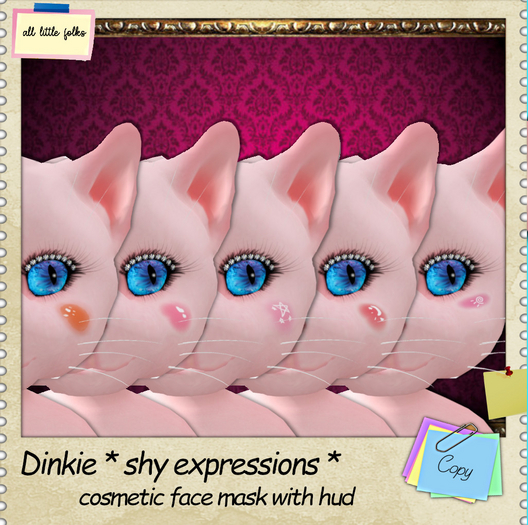 Dinkie * cosmetics  face mask shy expression