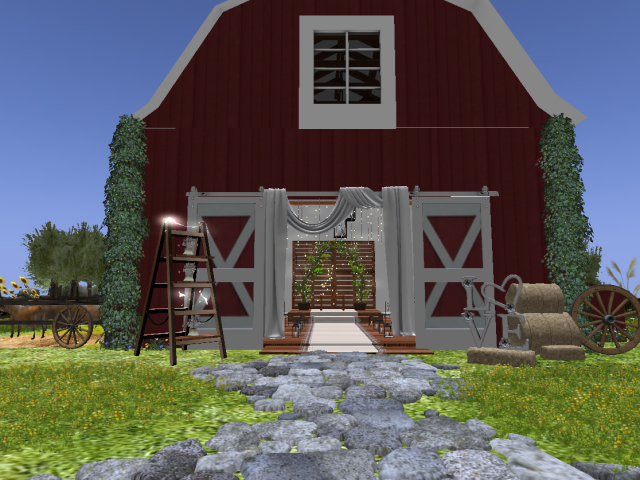 Barn wedding party 813P