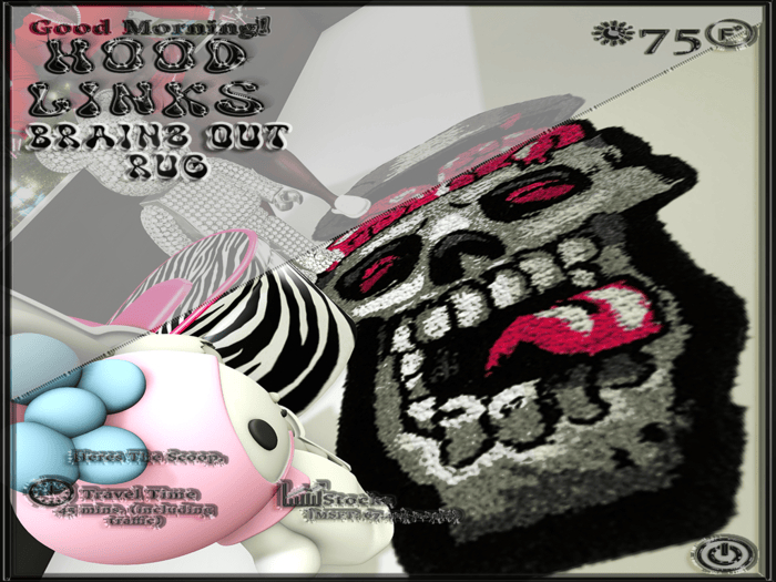 {HOODLINKS}BRAINZ OUT RUG