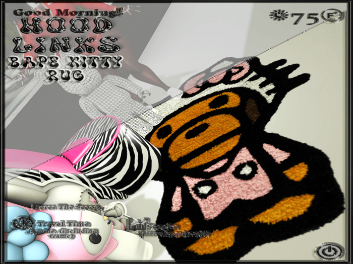 {HOODLINKS}BAPEKITTY RUG