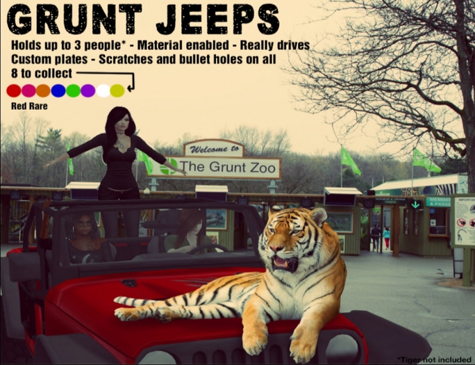 [GRUNT] - Jeep Red RARE