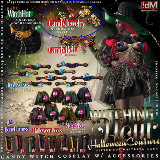 !dM deviousMind - WitchingHour - 27 **CANDY JEWELRY** (RARE)