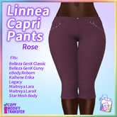 ~TL~ Linnea Capri Pants Rose