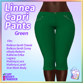 ~TL~ Linnea Capri Pants Green
