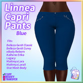 ~TL~ Linnea Capri Pants Blue