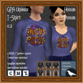 GPA Unisex T-Shirt BOM - Hocus Pocus Print v.2