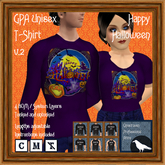 GPA Unisex T-Shirt BOM - Happy Halloween Print v.2