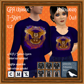 GPA Unisex T-Shirt BOM - Halloween Owl Print v.2