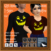 GPA Unisex T-Shirt BOM - Halloween Hellfire Print v.2