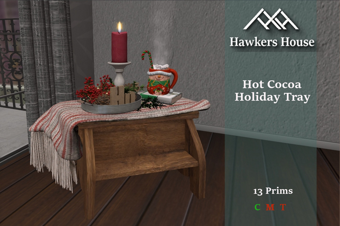 *HH* Hot Cocoa Holiday Tray