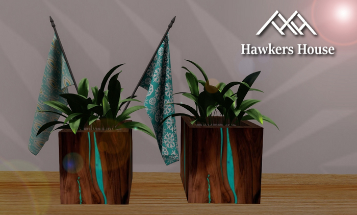 *HH* Liberty Potted Plant Xmas