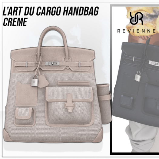 Revienne: L'Art du Cargo Handbag [CREME]