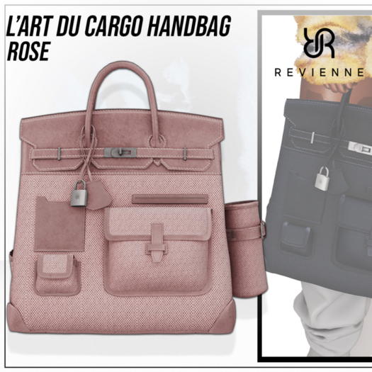 Revienne: L'Art du Cargo Handbag [ROSE]