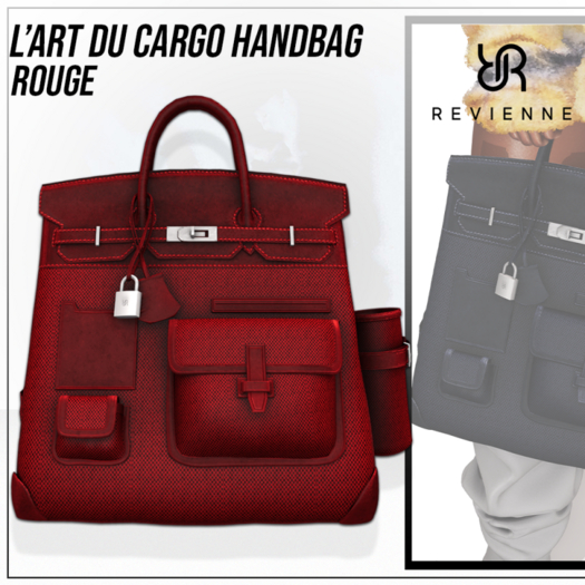 Revienne: L'Art du Cargo Handbag [ROUGE]