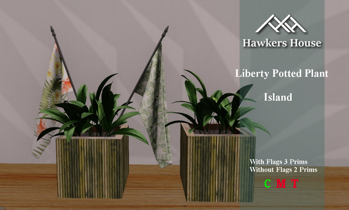 *HH* Liberty Potted Plant Island