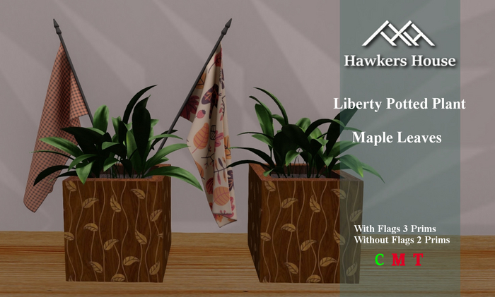 *HH* Liberty Potted Plant Maple Leaves