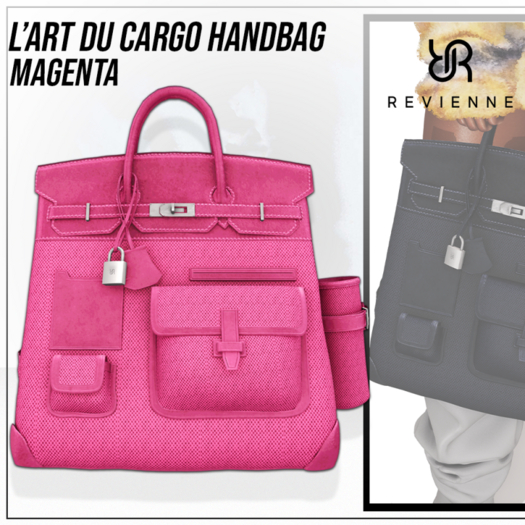Revienne: L'Art du Cargo Handbag [MAGENTA]