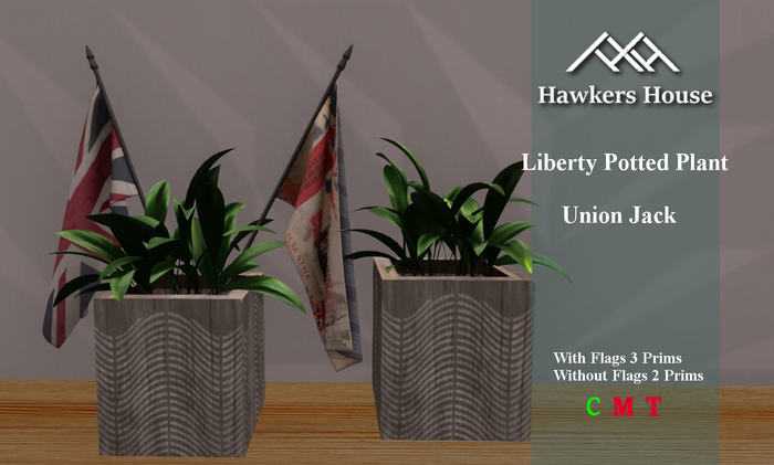 *HH* Liberty Potted Plant Union Jack