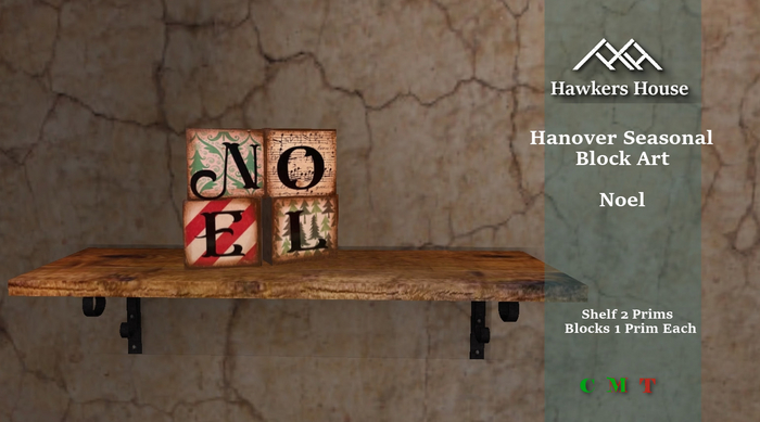 *HH* Hanover Seasonal Block Art Noel