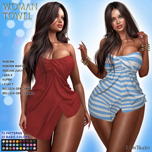 [ConTrato] Woman Towel Mix