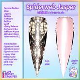 ~TL~ Spiderweb Jasper Unisex Stiletto Nails