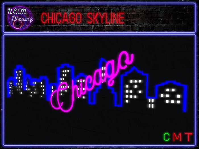 Neon Dreams - Chicago Skyline