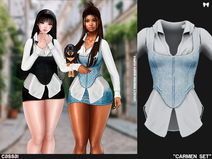 #CASSAI. - "Carmen" Shirt - Light//Med