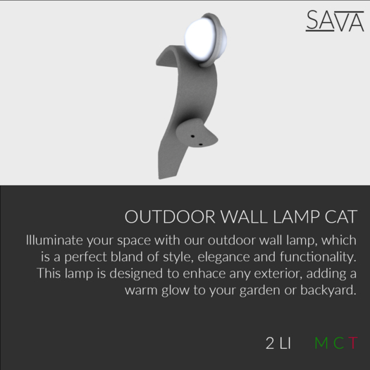 Outdoor wall lamp Cat