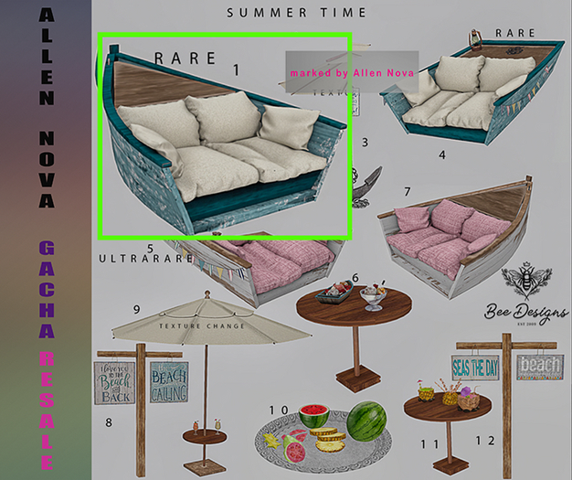 01 Bee Designs Summer Time RARE - SALE !