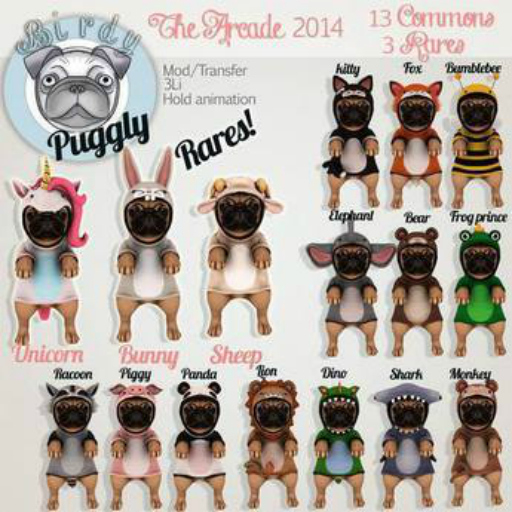 .Birdy. Puggly {Racoon} [BOX]
