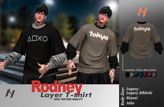 [HRL] Rodney Layer T-shirt [Tokyo]