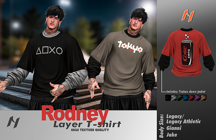 [HRL] Rodney Layer T-shirt [Coke]