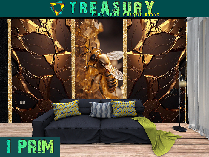 Panel - ArtDeco 26(Golden Bee)