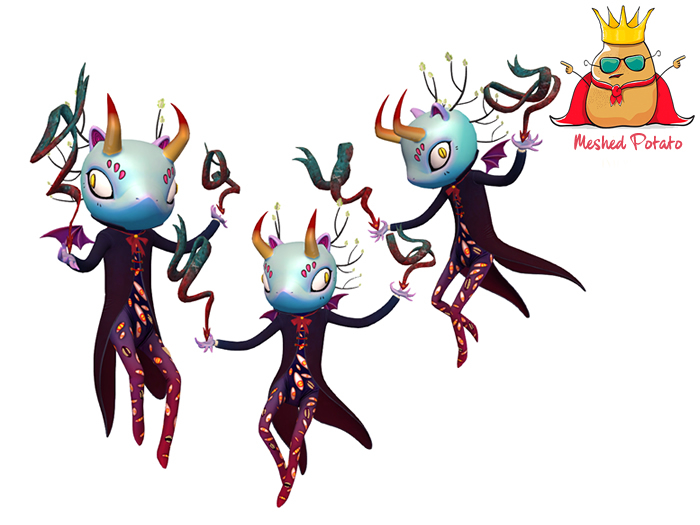 GIFT Halloween Tarot Demon   Full Perm