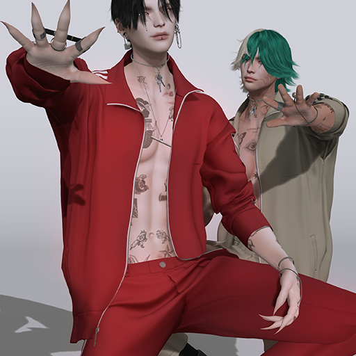 [Dope+Mercy]Meowster Track Jacket"JAKE"_White (ADD)