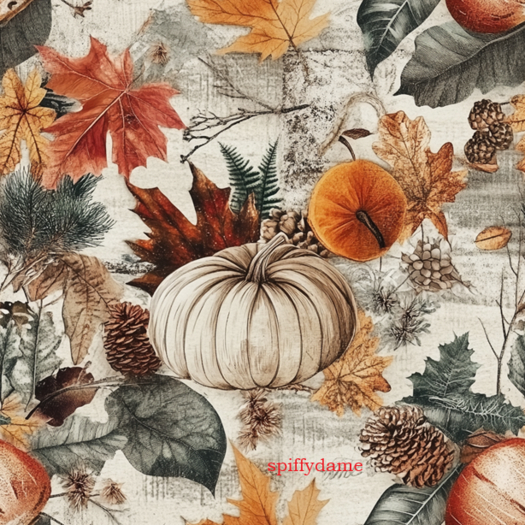 Seamless Fall Festive Wallpaper Texture