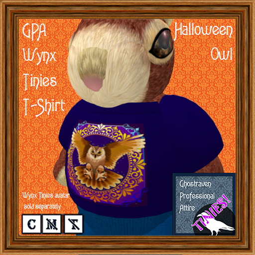 GPA Wynx Tinies T-Shirt - Halloween Owl Print