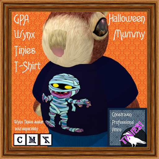 GPA Wynx Tinies T-Shirt - Halloween Mummy Print