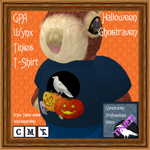 GPA Wynx Tinies T-Shirt - Halloween Ghostraven Print
