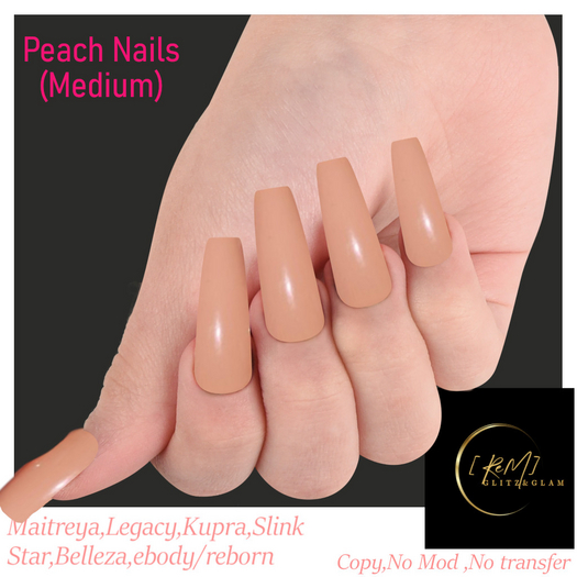 [ReM] Peach Nails (medium)
