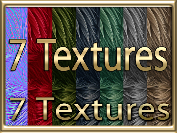Zoy Texture [ luxurious fur Seamless 01 ] 7 Textures