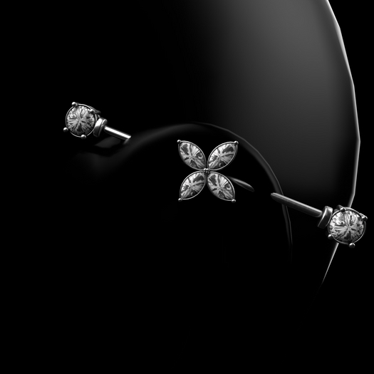 BLOSS- BLOSS- Flower industrial piercing -