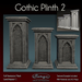 Second Life Marketplace - Gothic Plinth Display 2 - Full Permission Mesh