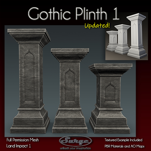 Gothic Plinth 1 - Full Permission - Li 1